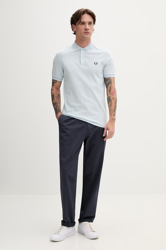 Fred Perry pantaloni de bumbac T9130 bleumarin AW25