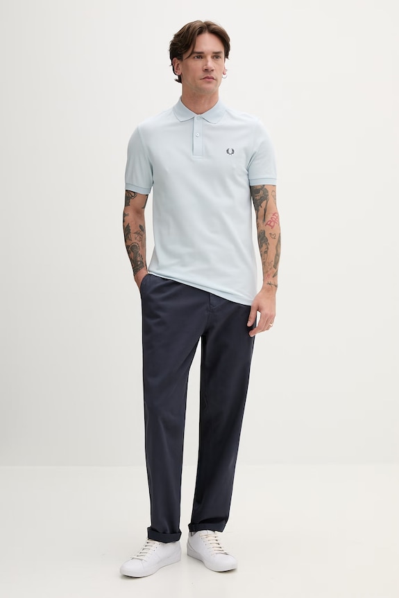 Fred Perry pantaloni de bumbac T9130 bleumarin AW25