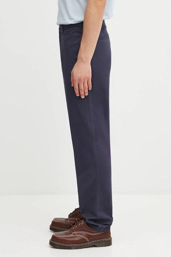 Βαμβακερό παντελόνι Fred Perry T9130 σκούρο μπλε AW25