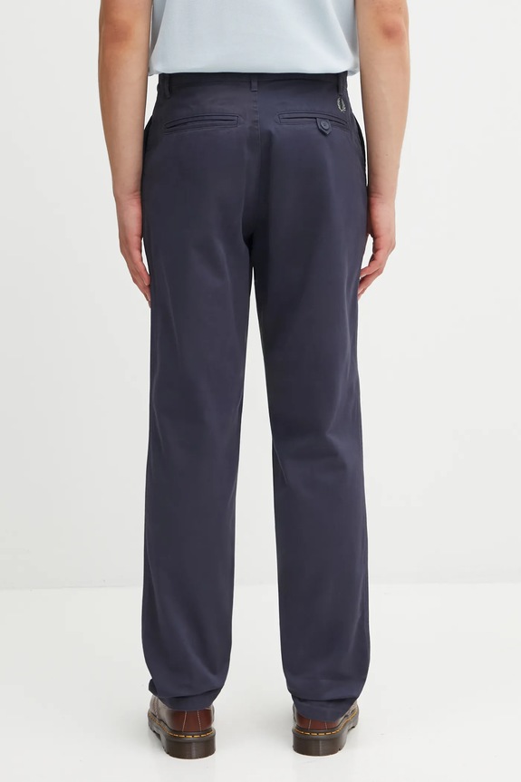Ρούχα Βαμβακερό παντελόνι Fred Perry T9130 σκούρο μπλε