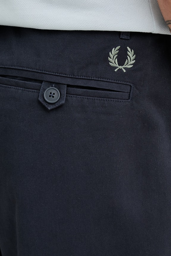 Fred Perry pantaloni de bumbac bleumarin T9130
