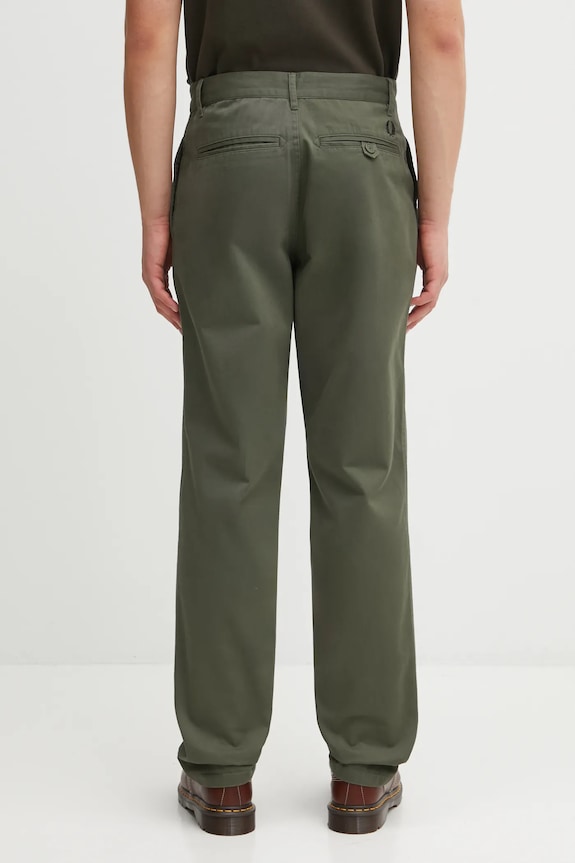 Odzież Fred Perry spodnie bawełniane T9130 zielony