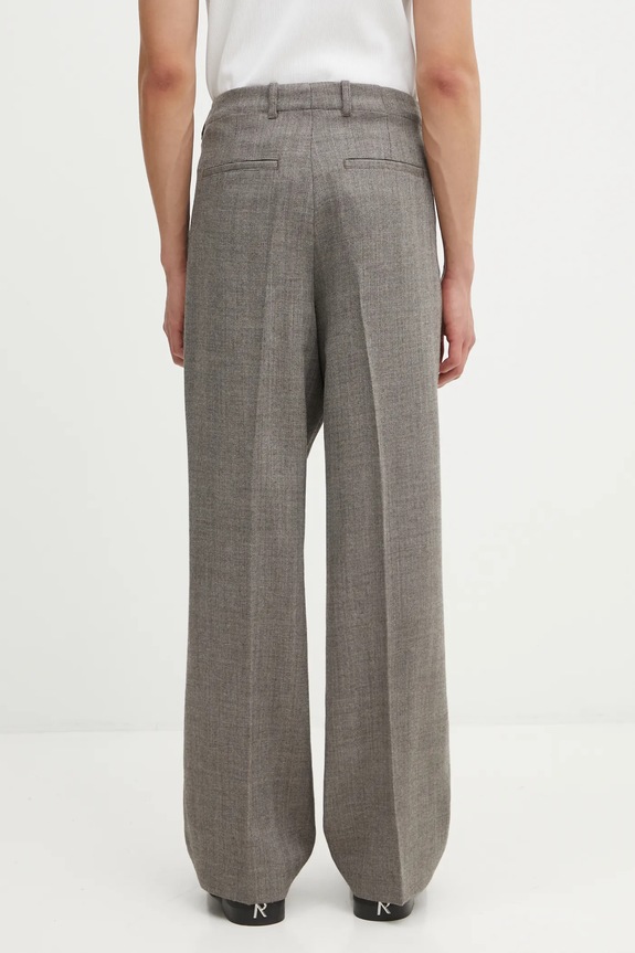 Îmbrăcăminte Our Legacy pantaloni de lana M4254BBN maro