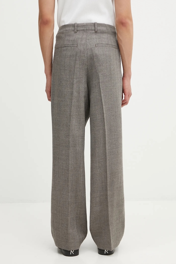 Îmbrăcăminte Our Legacy pantaloni de lana M4254BBN maro