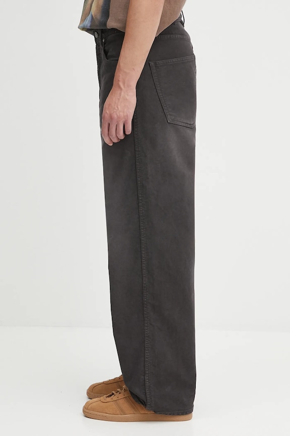 Visvim pantaloni in cotone fluxus 01 ex wide 125105008001 marrone AW25