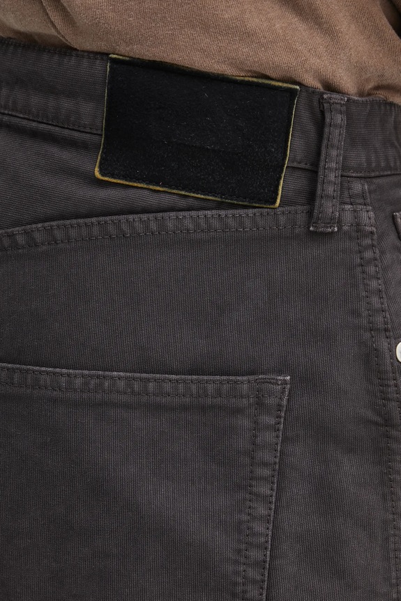 Visvim pantaloni in cotone fluxus 01 ex wide marrone 125105008001