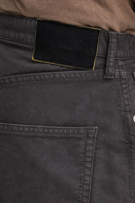 Visvim pantaloni in cotone fluxus 01 ex wide marrone 125105008001