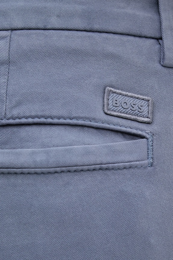 BOSS παντελόνι chino Ανδρικό από βαμβάκι με ελαστάν H-Kaiton1 μπλε 50543312