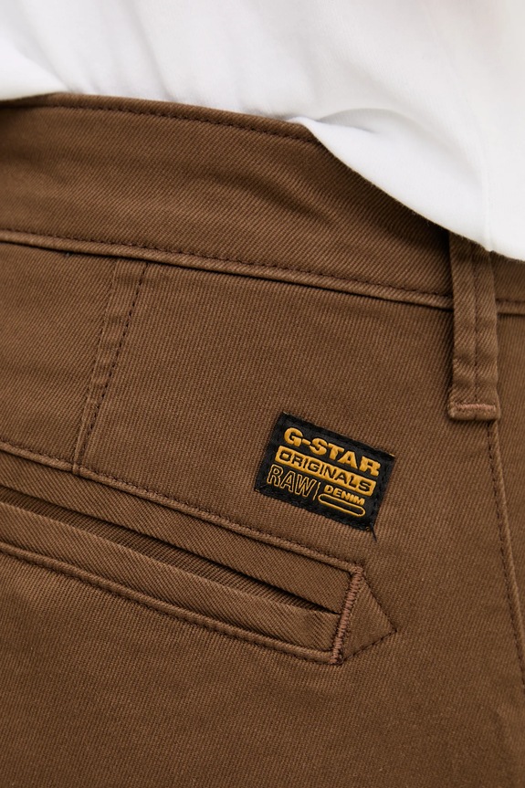 Nohavice G-Star Skinny Chino 3.0 hnedá D25179.C105.9186
