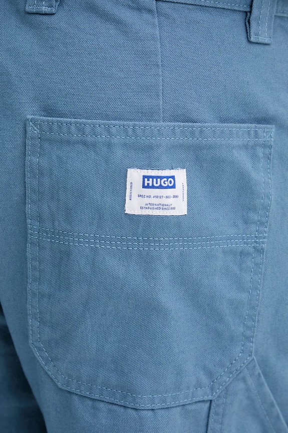 Bavlnené nohavice Hugo Blue Gioro254W modrá 50546746