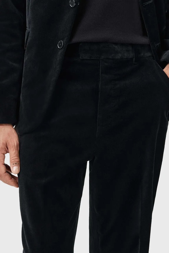 Одяг Бавовняні штани AllSaints SAGA M018QD чорний