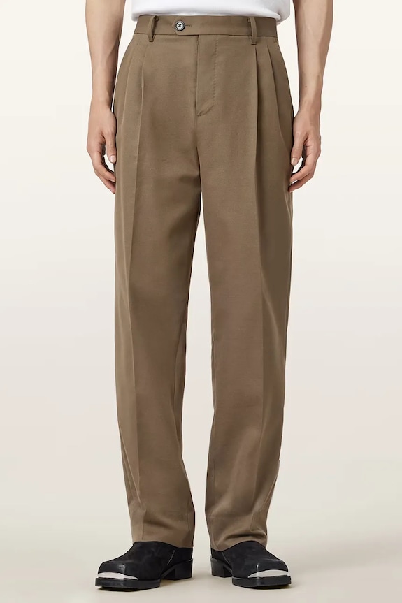 Штани з додаванням вовни AllSaints TALLIS M021TD коричневий AW25