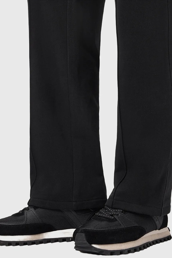 AllSaints pantaloni tuta di cotone MILO nero M010TD