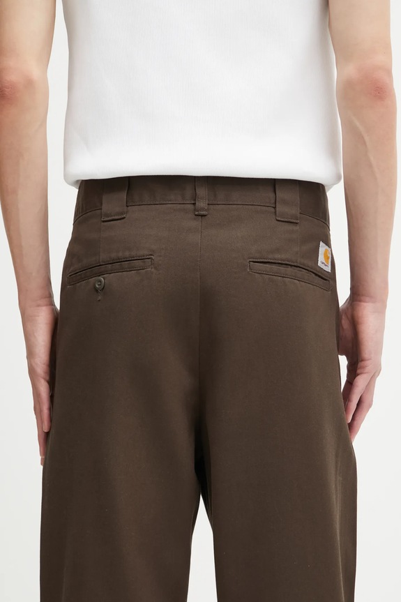 Carhartt WIP pantaloni Master Pant maro I034233.2ZW02