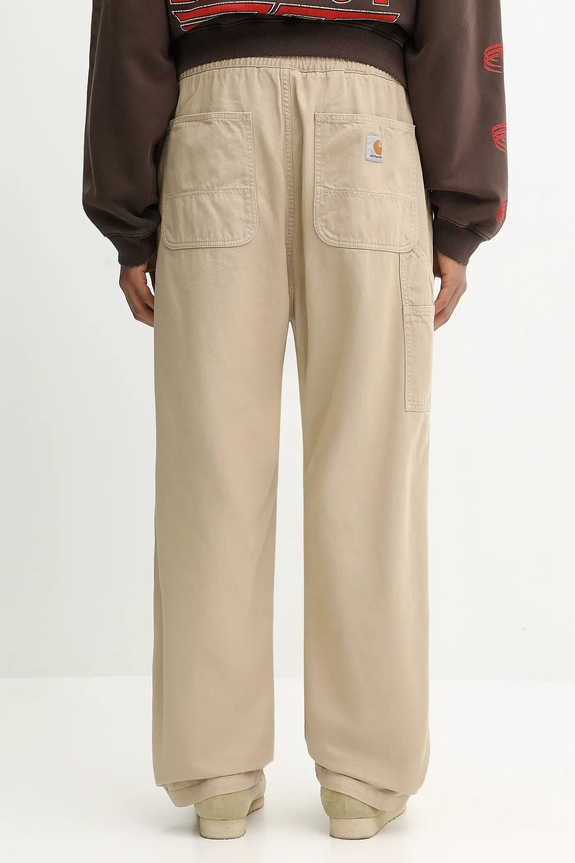 Дрехи Памучен панталон Carhartt WIP Flint Pant I029919.G1GD бежов