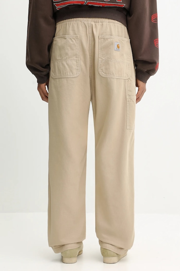 Дрехи Памучен панталон Carhartt WIP Flint Pant I029919.G1GD бежов