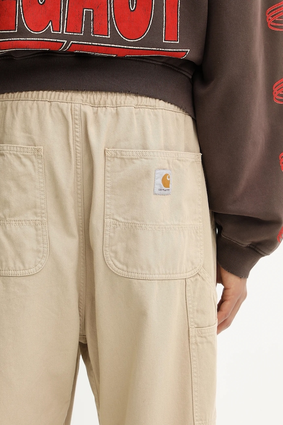 Памучен панталон Carhartt WIP Flint Pant бежов I029919.G1GD