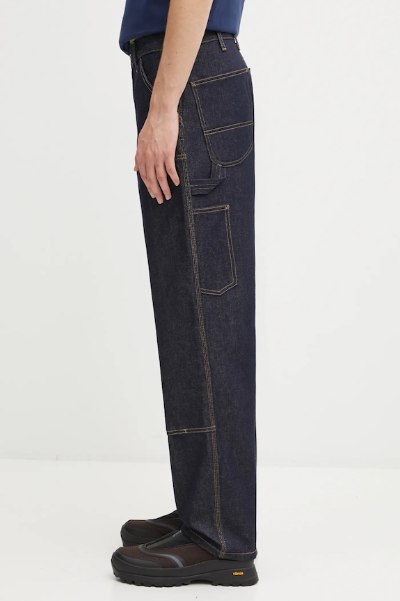 Джинси Carhartt WIP Double Knee Pant I032699.101 темно-синій SS26
