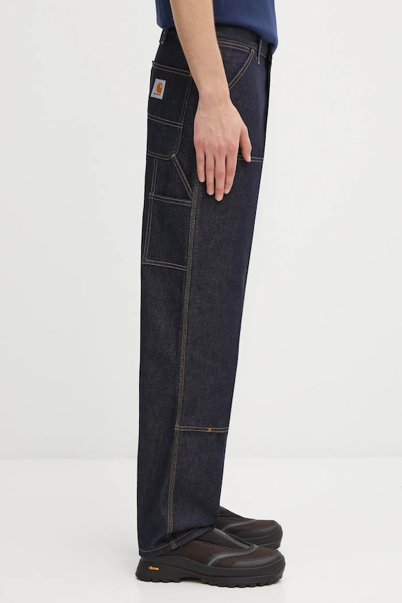 Джинси Carhartt WIP Double Knee Pant темно-синій I032699.101