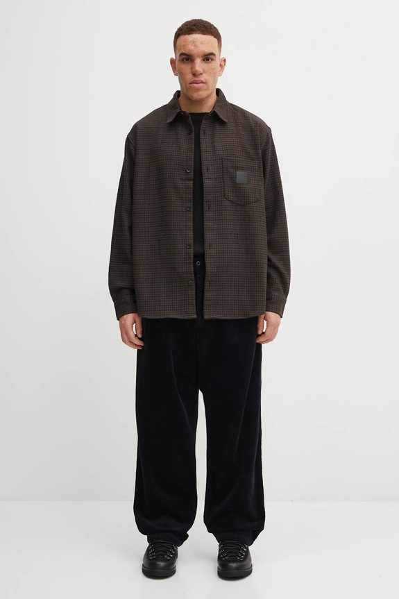 Carhartt WIP pantaloni de catifea cord Evan Pant I033757.1C02 bleumarin