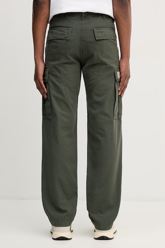 Дрехи Памучен панталон Carhartt WIP Regular Cargo Pant I030475.2ZXGD зелен