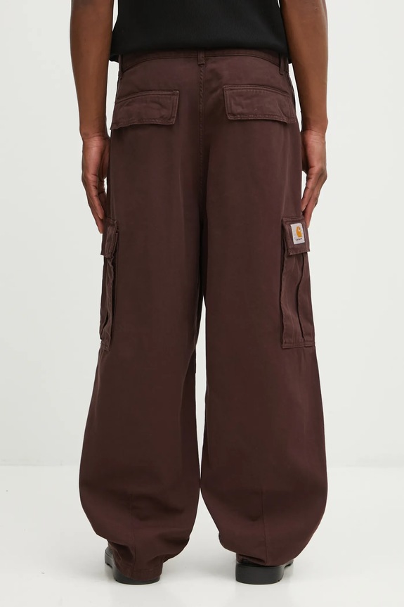 Odzież Carhartt WIP spodnie bawełniane Cole Cargo Pant I031218.33HGD fioletowy