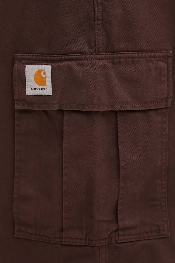 Carhartt WIP spodnie bawełniane Cole Cargo Pant I031218.33HGD fioletowy