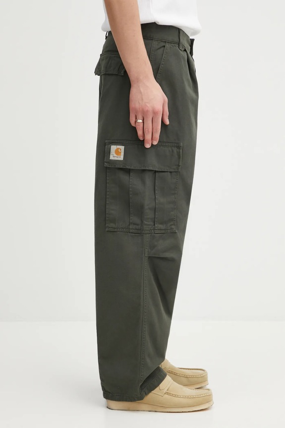 Бавовняні штани Carhartt WIP Cole Cargo Pant зелений I031218.2ZXGD