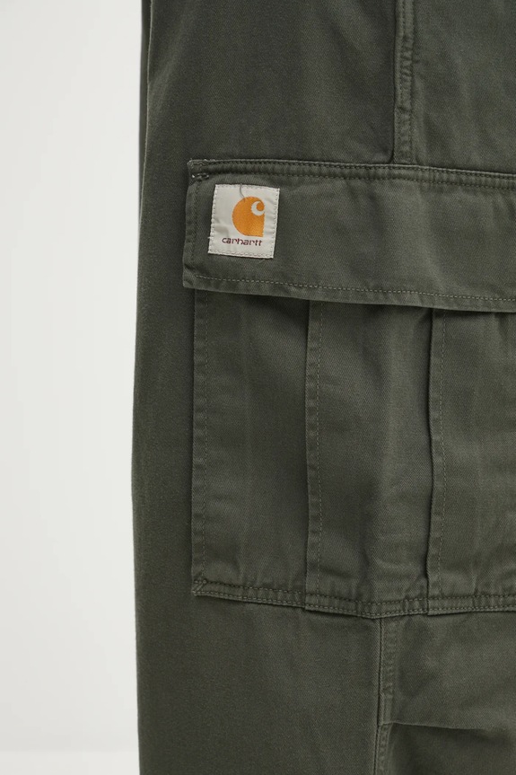 Бавовняні штани Carhartt WIP Cole Cargo Pant I031218.2ZXGD зелений