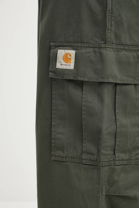 Бавовняні штани Carhartt WIP Cole Cargo Pant I031218.2ZXGD зелений