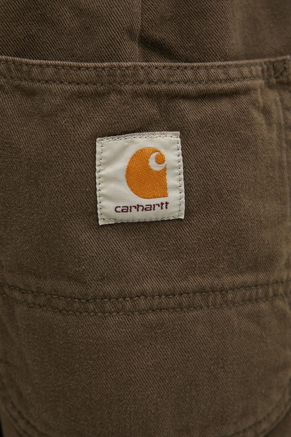 Carhartt WIP pantaloni in cotone Crawton Pant verde I035657.63GD
