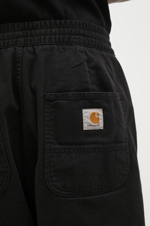 Хлопковые брюки Carhartt WIP Crawton Pant чёрный I035657.89GD