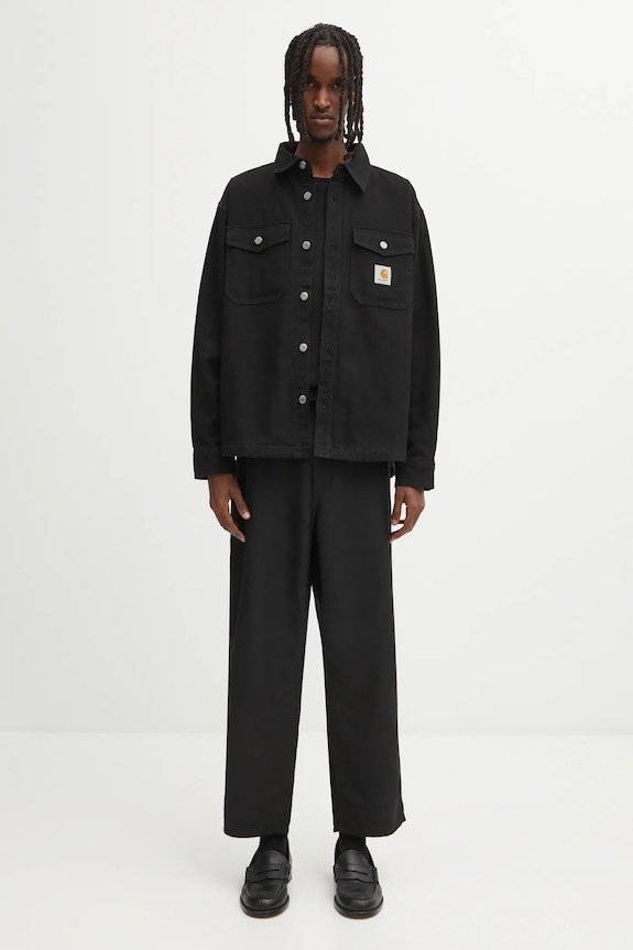 Hlače s dodatkom vune Carhartt WIP Ray Single Knee Pant I035635.8901 crna