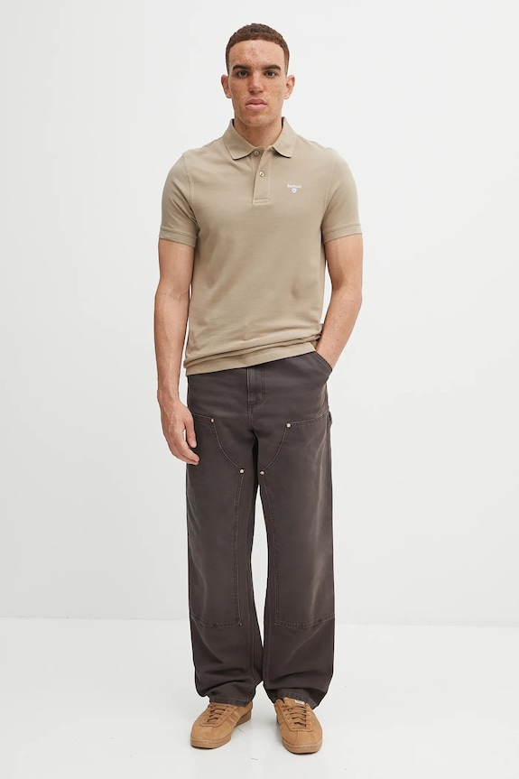 Carhartt WIP pantaloni de bumbac Double Knee Pant I034796.474O maro