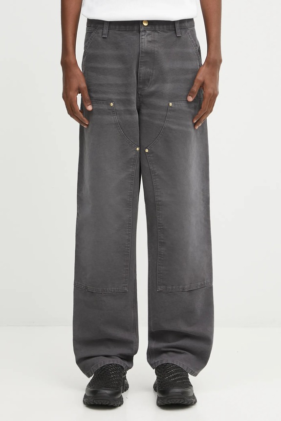 Панталон Carhartt WIP Double Knee Pant памук сив I034796.874O