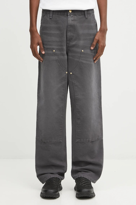 Панталон Carhartt WIP Double Knee Pant памук сив I034796.874O