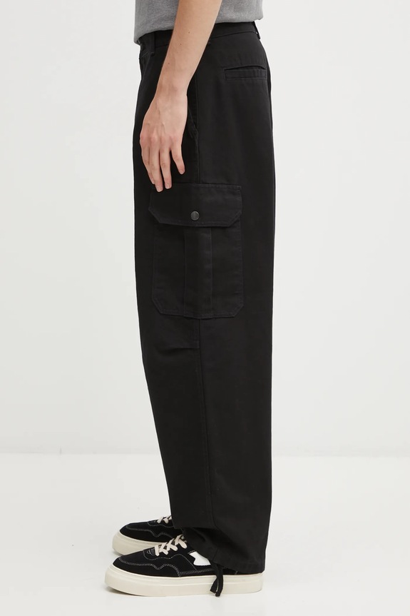 Pamučne hlače Carhartt WIP Stanton Cargo Pant I035656.8906 crna AW25