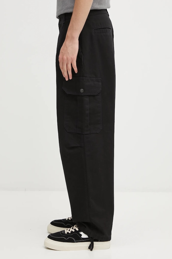 Pamučne hlače Carhartt WIP Stanton Cargo Pant I035656.8906 crna AW25