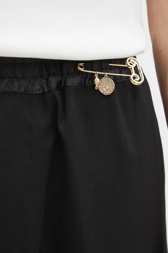 Aries pantaloni cu lână Tailored Slacker Pant negru AR3020004