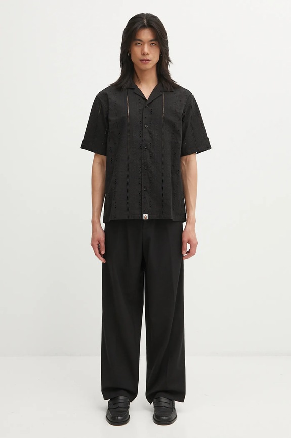 Aries pantaloni cu lână Tailored Slacker Pant AR3020004 negru