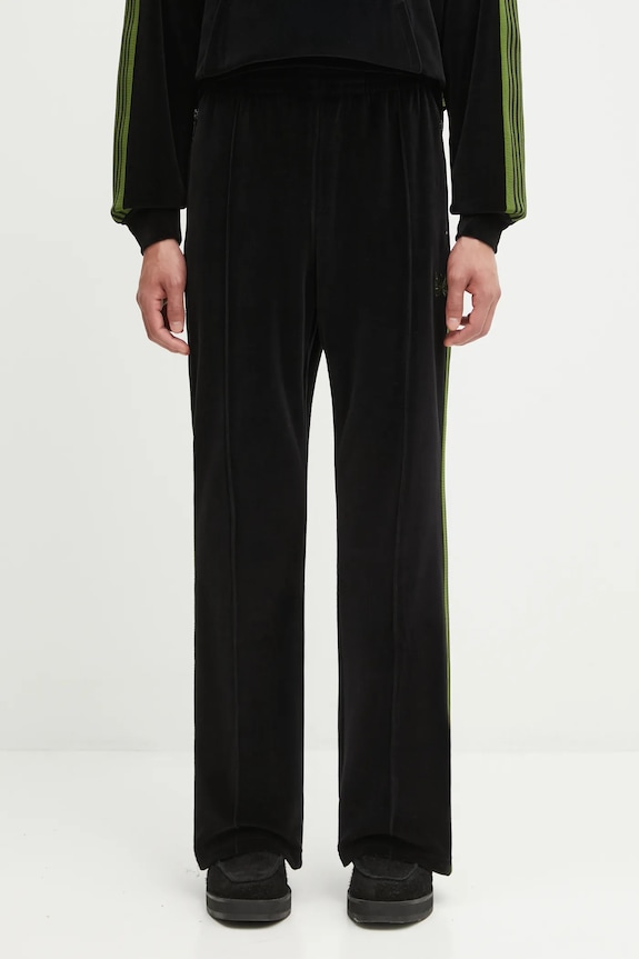 Needles spodnie dresowe Boot-Cut Track Pant RW326 czarny AW25