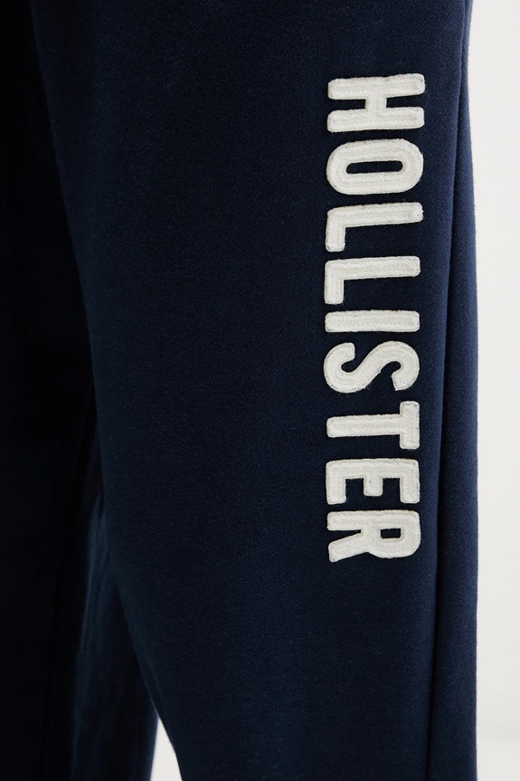 Bavlnené tepláky Hollister Co. tmavomodrá KI334.5170.200