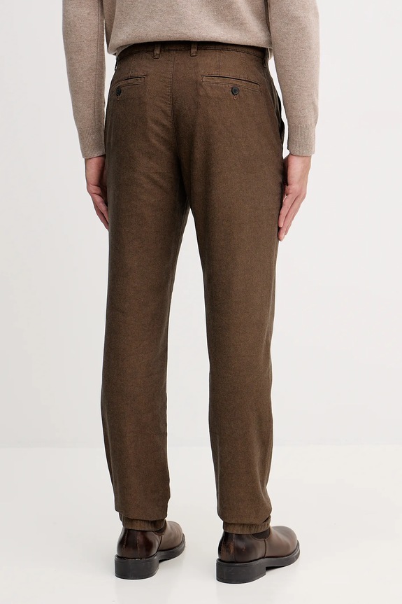 Ρούχα Βαμβακερό παντελόνι United Colors of Benetton 49L6UF05Z καφέ