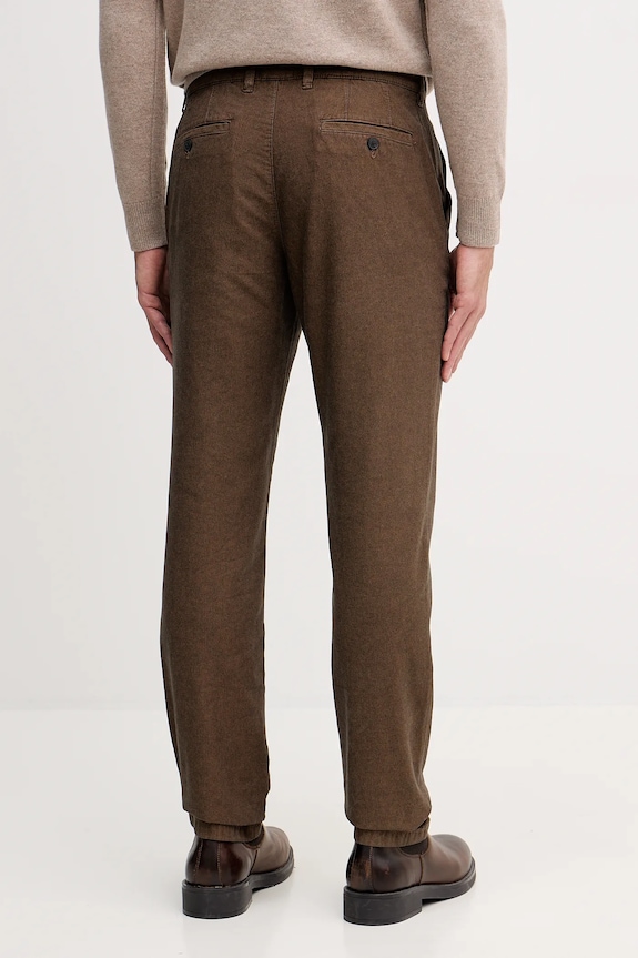 Ρούχα Βαμβακερό παντελόνι United Colors of Benetton 49L6UF05Z καφέ