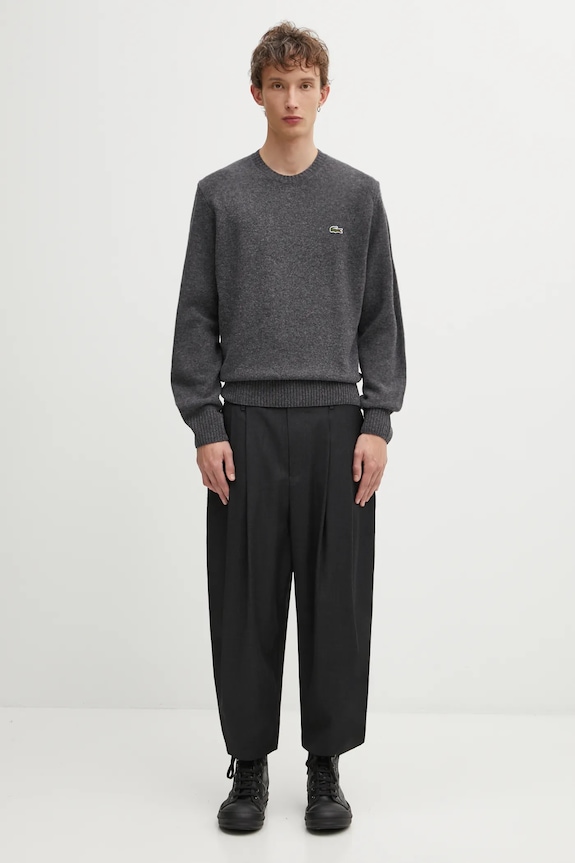Ader Error pantaloni in lana SLACKS BO42FYSA0101GR grigio