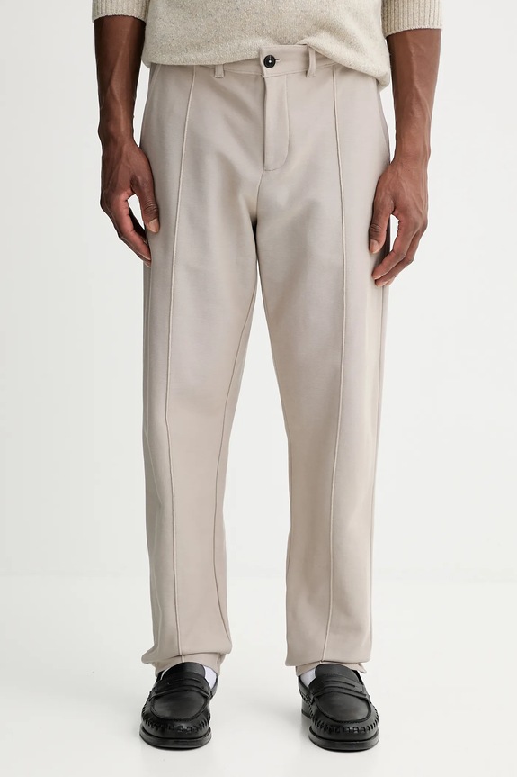 Βαμβακερό παντελόνι Marc O'Polo βαμβάκι μπεζ 526301519002