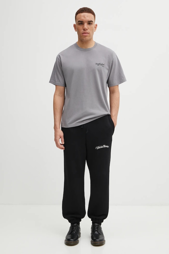Wacko Maria cotton joggers 25FW.WMC.SP02 black