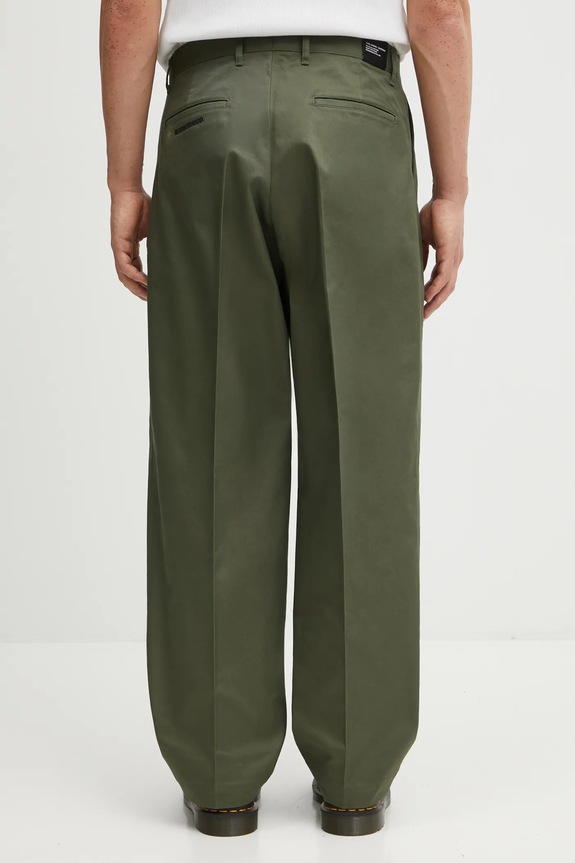 Clothing NEIGHBORHOOD trousers TWO TUCK 252ZANH.PTM06 green