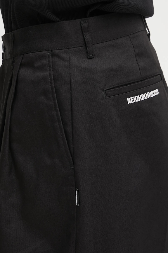 Îmbrăcăminte NEIGHBORHOOD pantaloni TWO TUCK 252ZANH.PTM06 negru