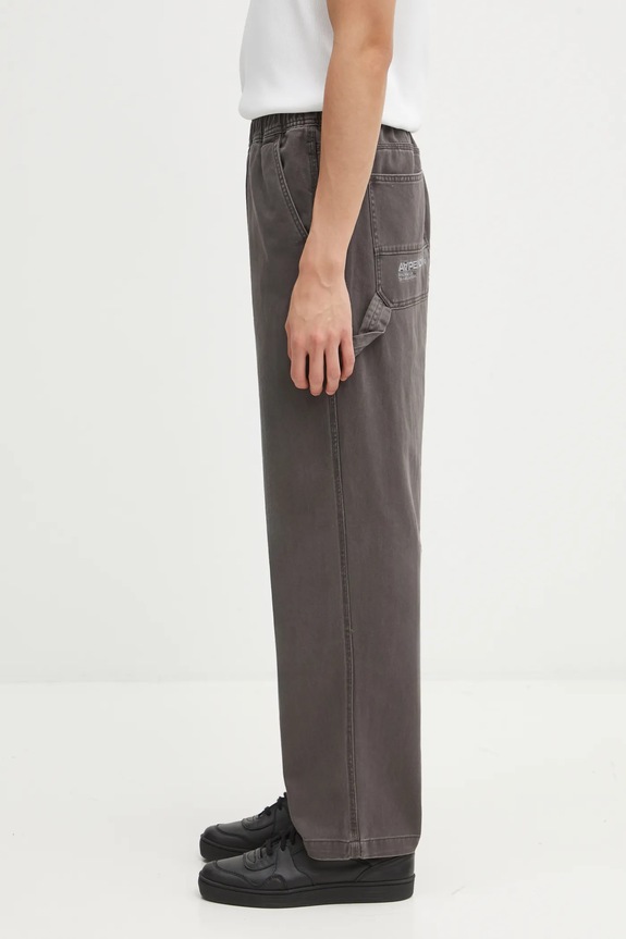 Bavlnené nohavice AAPE Now AAPPTMC629XXP sivá AW25